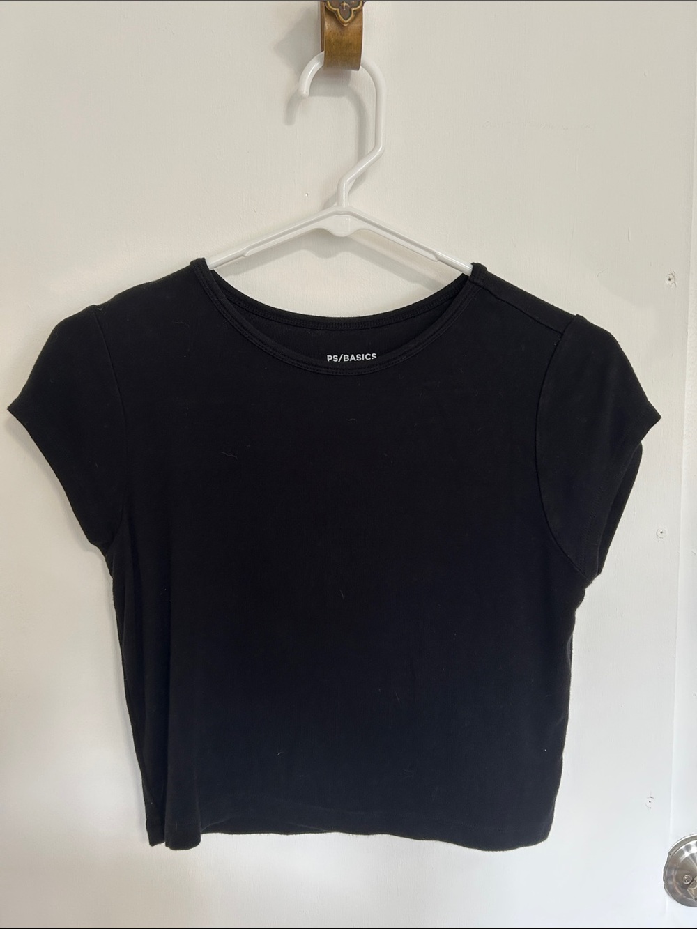 PacSun PS/Basics Black Short Sleeve Crewneck Tee